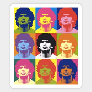 Warhol Maradona Sticker